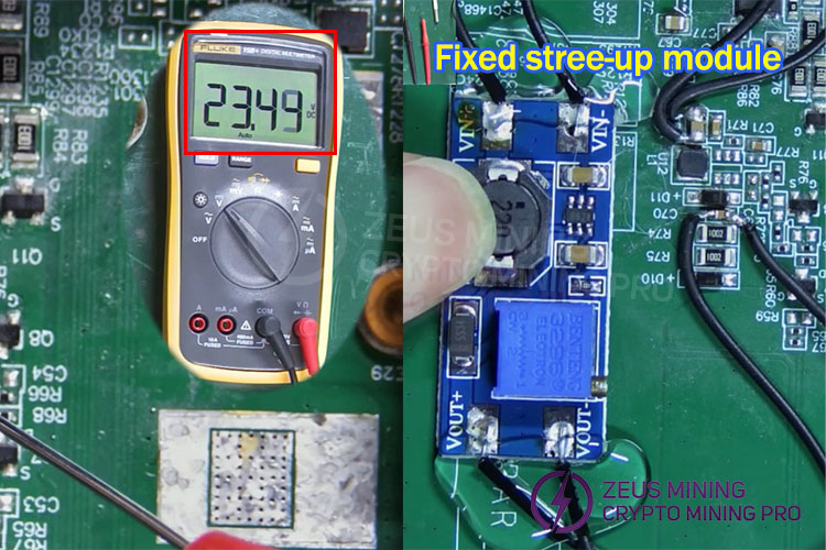 使用 MT3608 28V 可调升压模块修复 ASIC 矿机算力板上损坏的升压电路 第8张